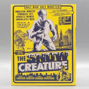 The Snow Creature Blu-Ray Limited Edition slipcover featuring vintage monster movie design and typography