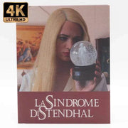 Vinegar Syndrome 4K UHD Blu-Ray of The Stendhal Syndrome limited edition slipcase with film cover featuring woman holding a snow globe
