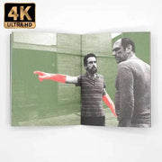 Vinegar Syndrome Timecrimes 4K UHD and Blu-ray limited edition slipcase and book interior with scene image