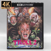 Vinegar Syndrome Troll 2 4K UHD Blu-ray limited edition slipcase cover with boy and goblin characters