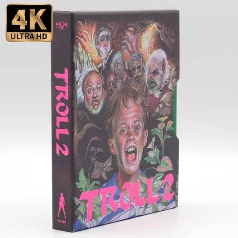 Vinegar Syndrome Troll 2 4K UHD Blu-ray limited edition slipcase cover with horror movie artwork