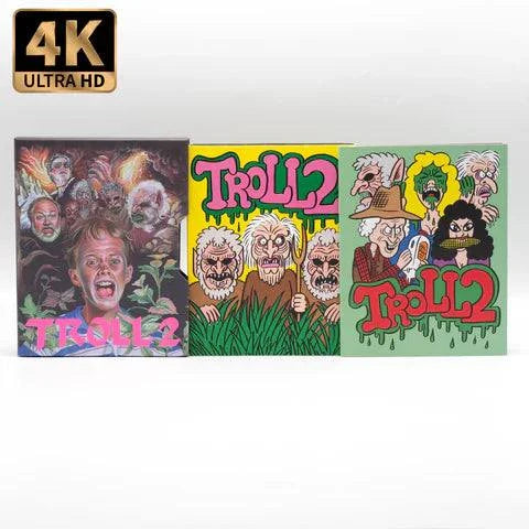 Vinegar Syndrome Troll 2 limited edition 4K UHD and Blu-ray set with illustrated slipcase and slipcover