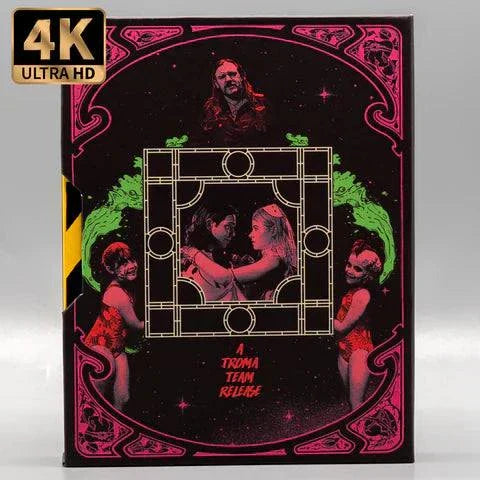 Vinegar Syndrome Tromeo & Juliet 4K UHD Blu-ray limited edition slipcase cover with retro horror art