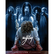 The Ugly Limited Collector's Edition Blu-Ray cover featuring a man with bound hands and ghostly figures behind him in dark, eerie tones