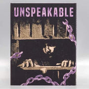 Blu-ray slipcover for Unspeakable movie pre-order by Dark Star Pictures with limited edition artwork