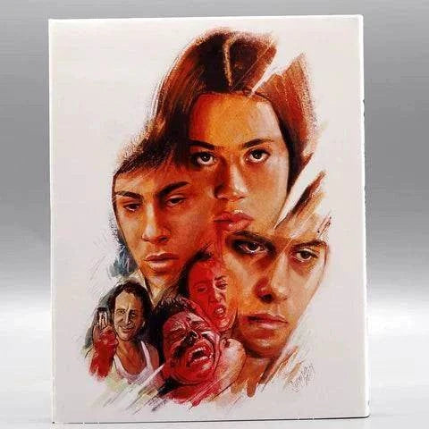 We Are What We Are Blu-Ray slipcover featuring painted portraits of distressed characters from the horror film.