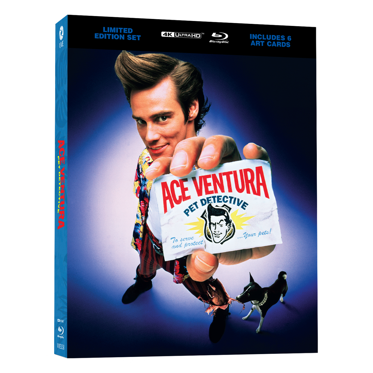 Ace Ventura Pet Detective 1994 limited edition 4K UHD Blu-ray SteelBook lenticular hardcase with art cards cover image