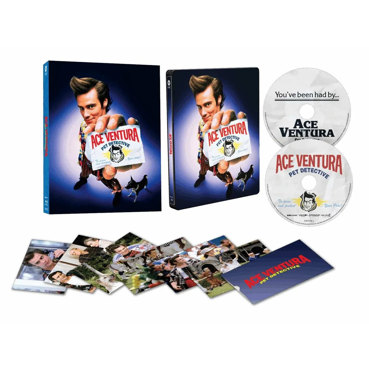 Ace Ventura Pet Detective 1994 limited edition SteelBook 4K UHD Blu-Ray lenticular hardcase with art cards