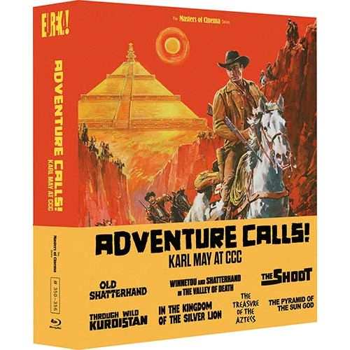 Limited edition Karl May Blu-Ray box set with slipcase and booklet featuring 7 classic German adventure films.