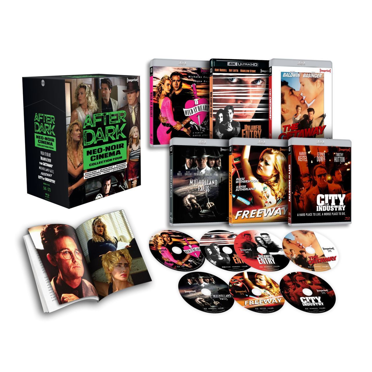 PRE-ORDER: After Dark: Neo-Noir Cinema – Collection Four (1990 – 1997) 4K UHD + Blu-Ray Limited Edition Hardbox + Booklet (Imprint Films) [REGION FREE]