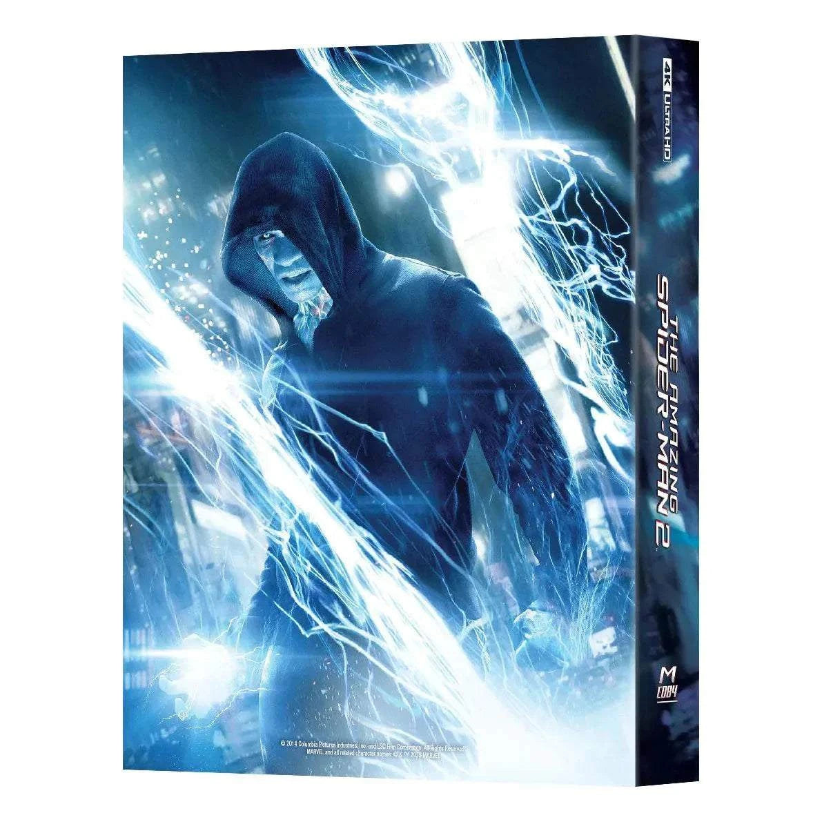 The Amazing Spider-Man 2 Steelbook 4K UHD and Blu-Ray pre-order edition with exclusive full glossy finish and debossed title.