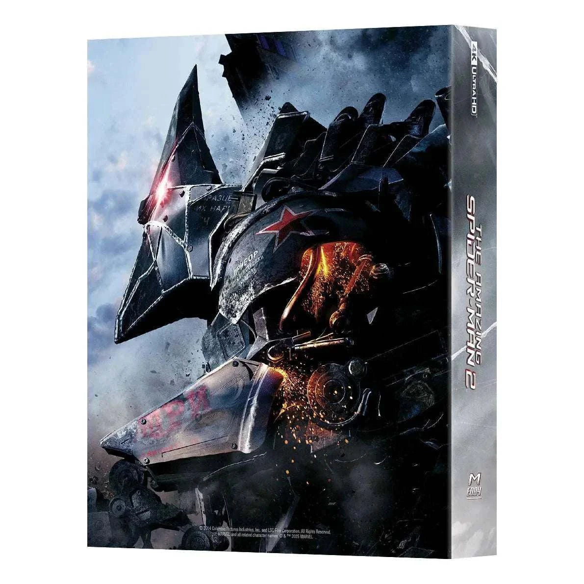The Amazing Spider-Man 2 Steelbook 4K UHD and Blu-Ray full slip edition featuring exclusive numbered packaging and premium extras