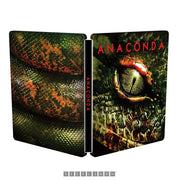 Limited edition Anaconda 1997 UK Steelbook 4K Ultra HD movie cover with snake eye and scales design