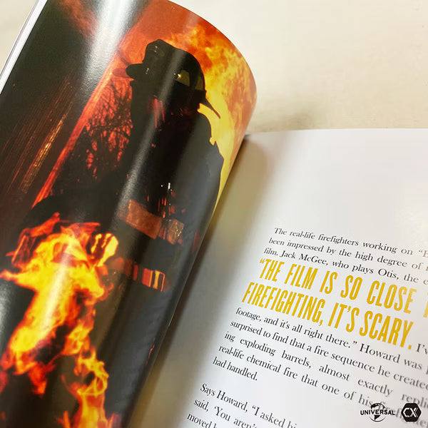 Backdraft 30th Anniversary limited edition steelbook and booklet with firefighter image and flames