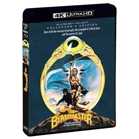 The Beastmaster Collector's Edition 4K UHD and Blu-Ray with limited edition slipcover by Scream Factory