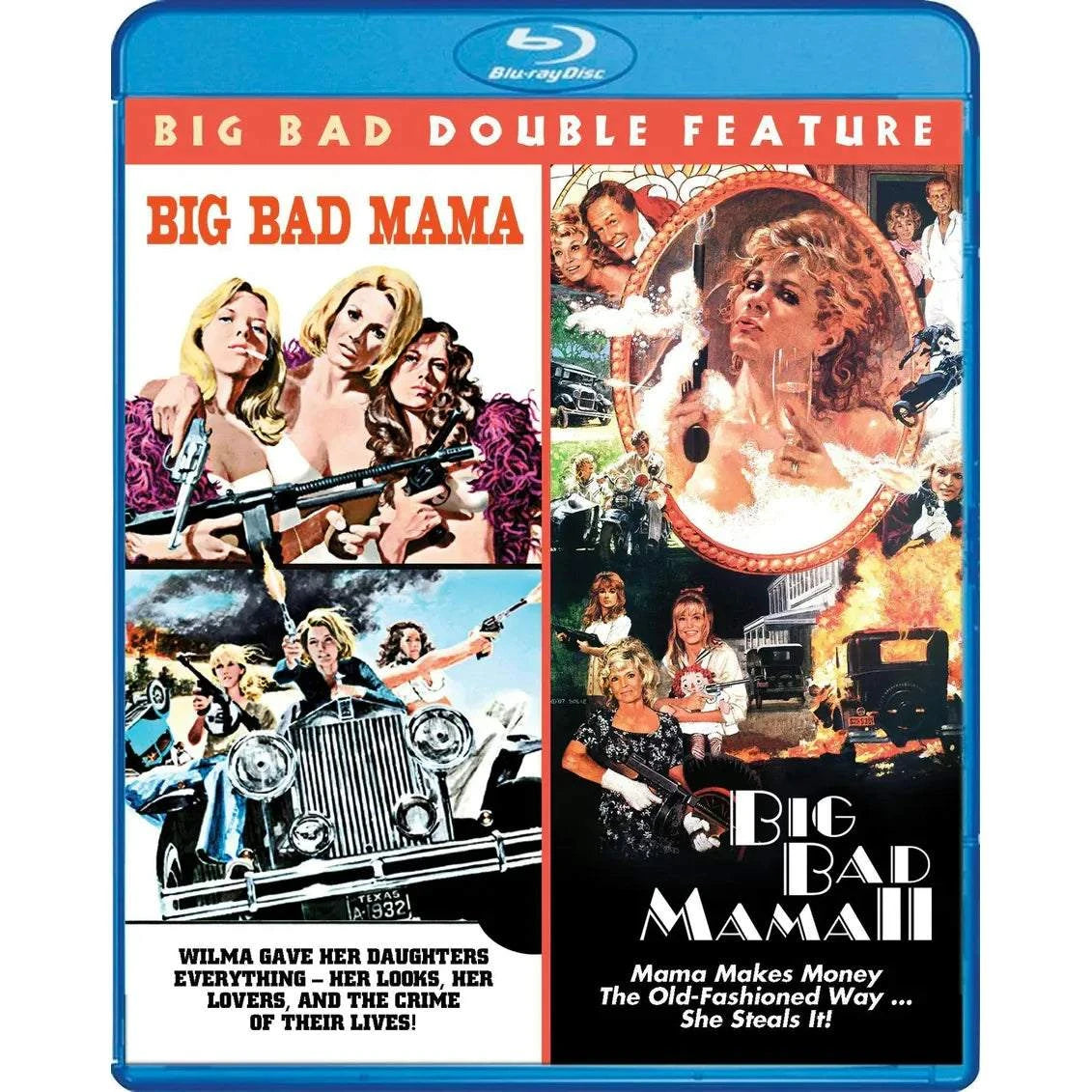 Big Bad Mama and Big Bad Mama II Blu-Ray double feature pre-order cover image