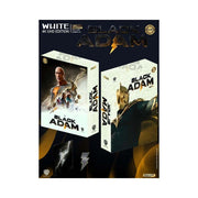 Black Adam WHITE Edition 4K UHD limited edition packaging with exclusive protective box and artwork from RaroFilm Studios.