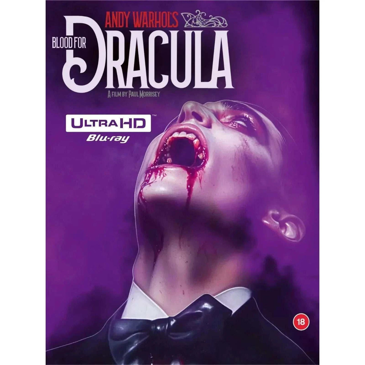 Blood For Dracula 1974 Limited Edition 4K UHD Blu-ray with Numbered Slipcover and Extras.