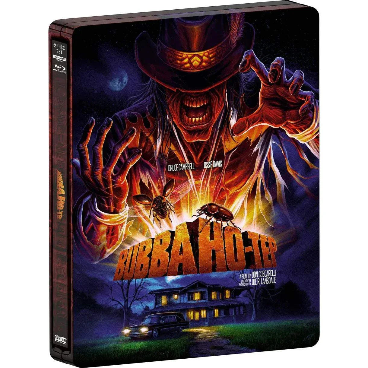 PRE-ORDER Bubba Ho-Tep Limited Edition Steelbook 4K UHD Blu-Ray with exclusive features and interviews