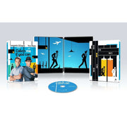 Catch Me If You Can limited edition 4K UHD and Blu-Ray steelbook with artwork featuring Leonardo DiCaprio and Tom Hanks.