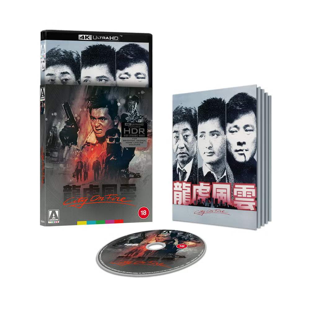 City On Fire Limited Edition 4K UHD with slipcover and booklet by Arrow Films UK