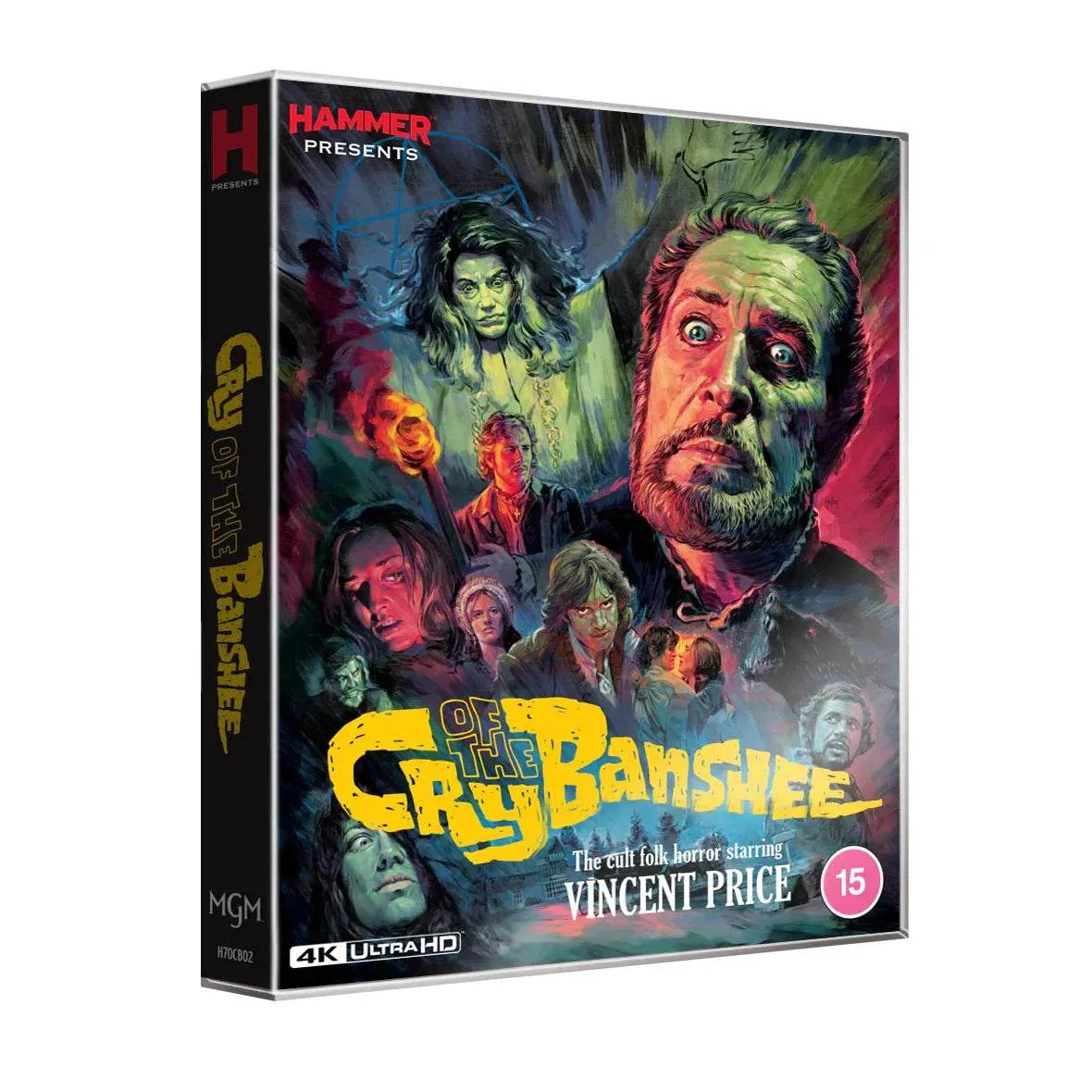 Cry Of The Banshee 4K Ultra HD limited edition slipcover with Vincent Price horror art