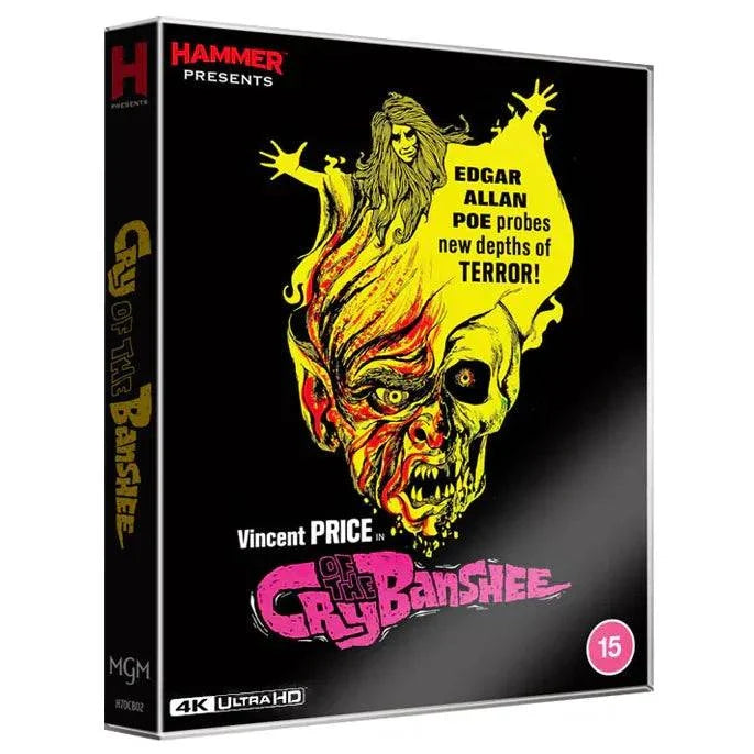 Cry Of The Banshee 4K Ultra HD horror movie with Vincent Price limited edition slipcover
