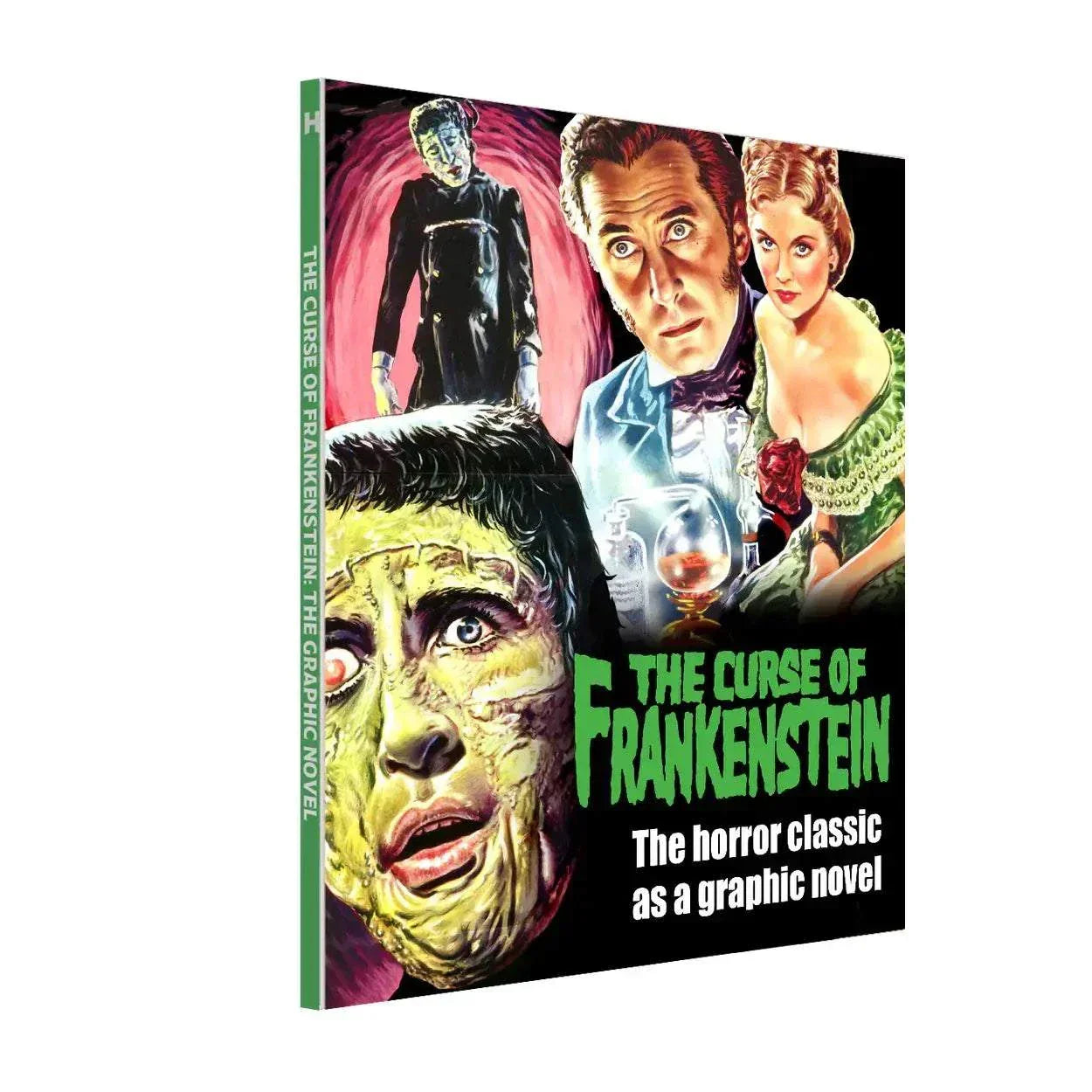 The Curse of Frankenstein limited collectors edition 4K Ultra HD and Blu-Ray set with classic horror artwork and graphic novel packaging