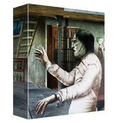 The Curse of Frankenstein limited collectors edition 4K Ultra HD and Blu-Ray box set featuring classic Hammer Films artwork of Frankenstein's monster