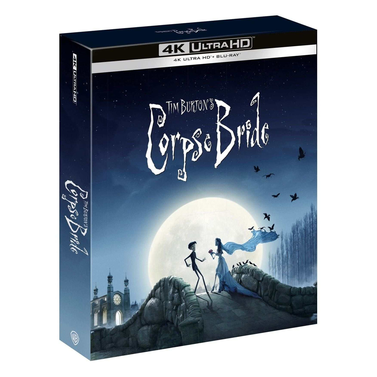 Corpse Bride 2005 UK Collector's Edition 4K Ultra HD Blu-ray steelbook with slipcase and extras packaging