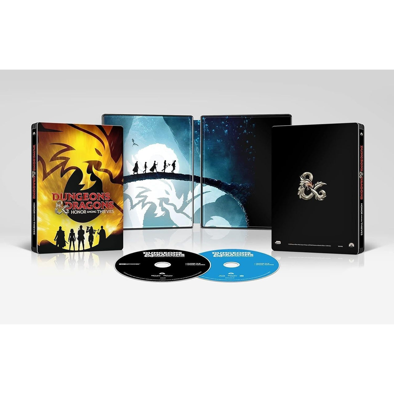 Dungeons & Dragons Honor Among Thieves Steelbook 4K UHD Blu-ray with special features and behind-the-scenes content