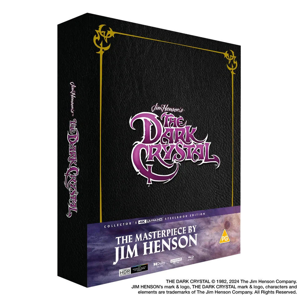 The Dark Crystal limited collectors edition 4K UHD Blu-ray steelbook with slipcase and 64-page art book pre-order packaging
