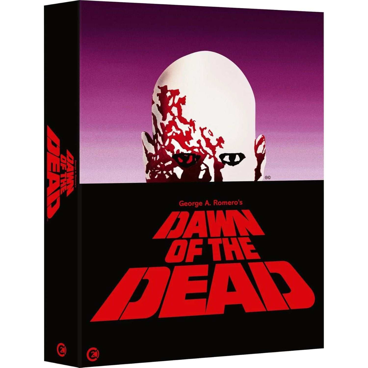 Dawn of the Dead 4K UHD and Blu-Ray special edition with rigid slipcase, horror classic by George A. Romero, region free Blu-Ray, restored 4K scan, multiple cuts and special features.