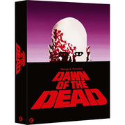 Dawn of the Dead 4K UHD and Blu-Ray special edition with rigid slipcase, horror classic by George A. Romero, region free Blu-Ray, restored 4K scan, multiple cuts and special features.