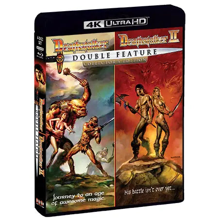 Deathstalker / Deathstalker II Double Feature Collector's Edition 4K UHD Blu-Ray with Limited Edition Slipcover.