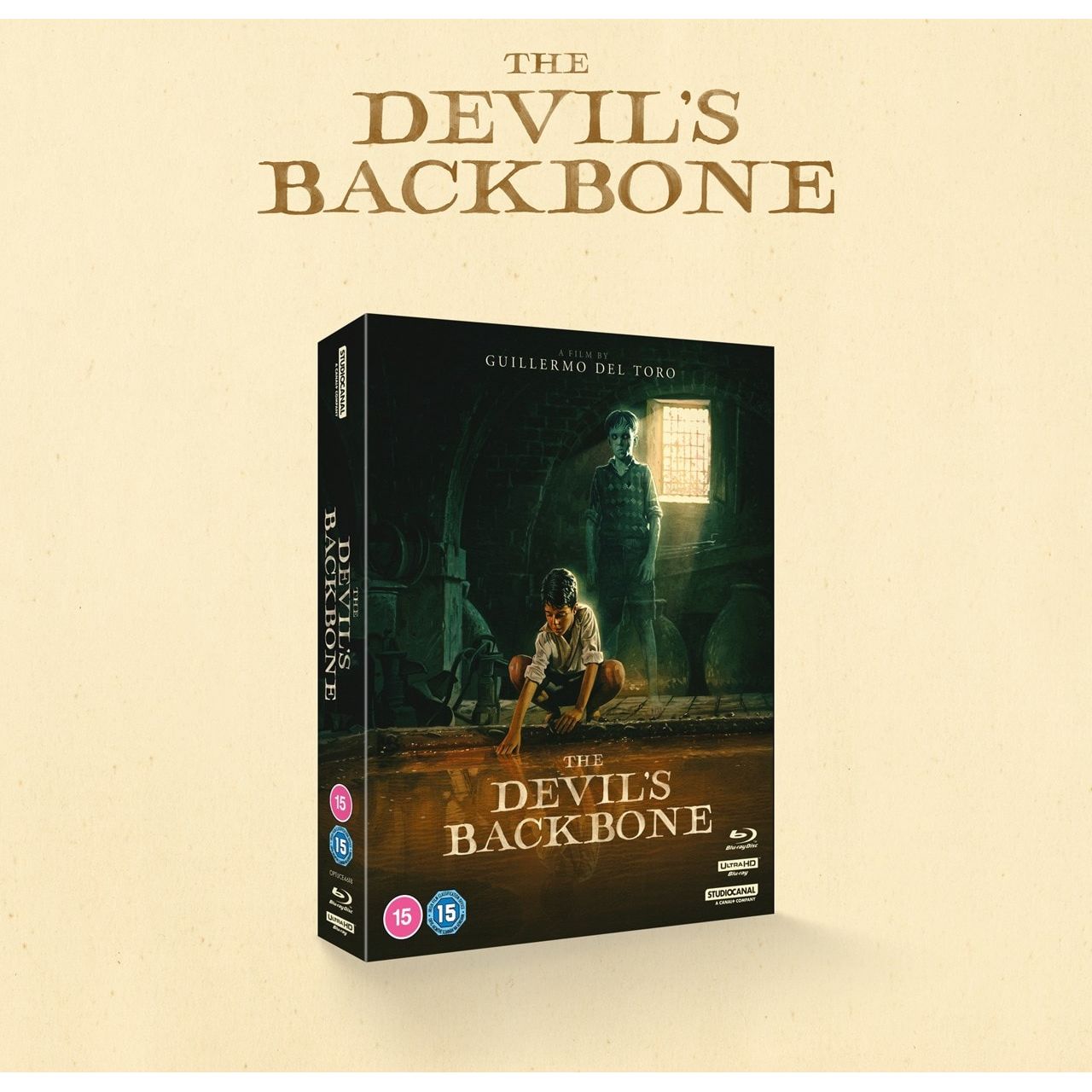 The Devils Backbone Limited Collectors Edition 4K UHD and Blu-Ray with slipcase and extras by Studio Canal, region free, pre-order release 2026