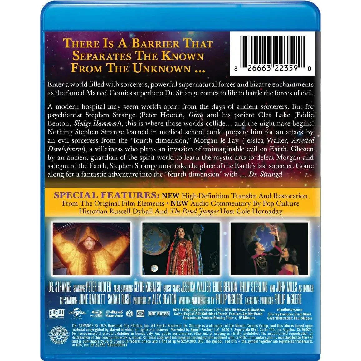 Pre-order Dr. Strange 1978 Blu-Ray with high-definition transfer and commentary titled The Warrior And The Sorceress