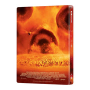 Dune: Part Two 4K UHD and Blu-Ray steelbook with full slip, numbered edition featuring embossed and glossy finishes, bonus features, and exclusive collectibles.