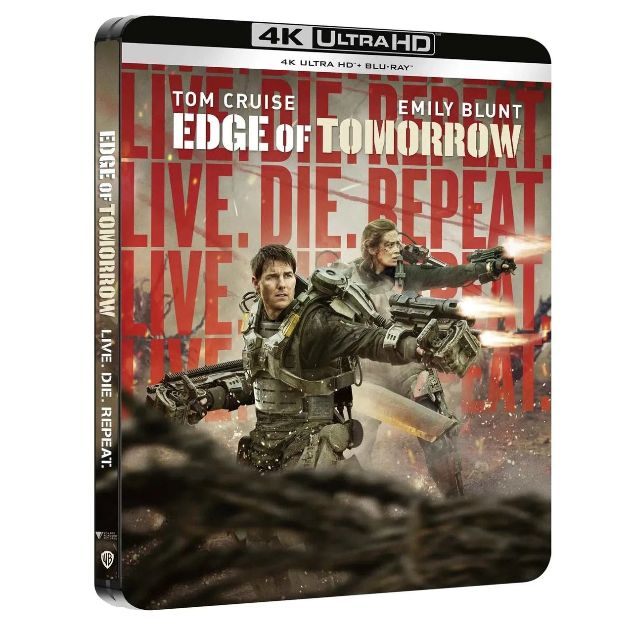 Edge Of Tomorrow limited edition steelbook 4K UHD and Blu-Ray pre-order cover image