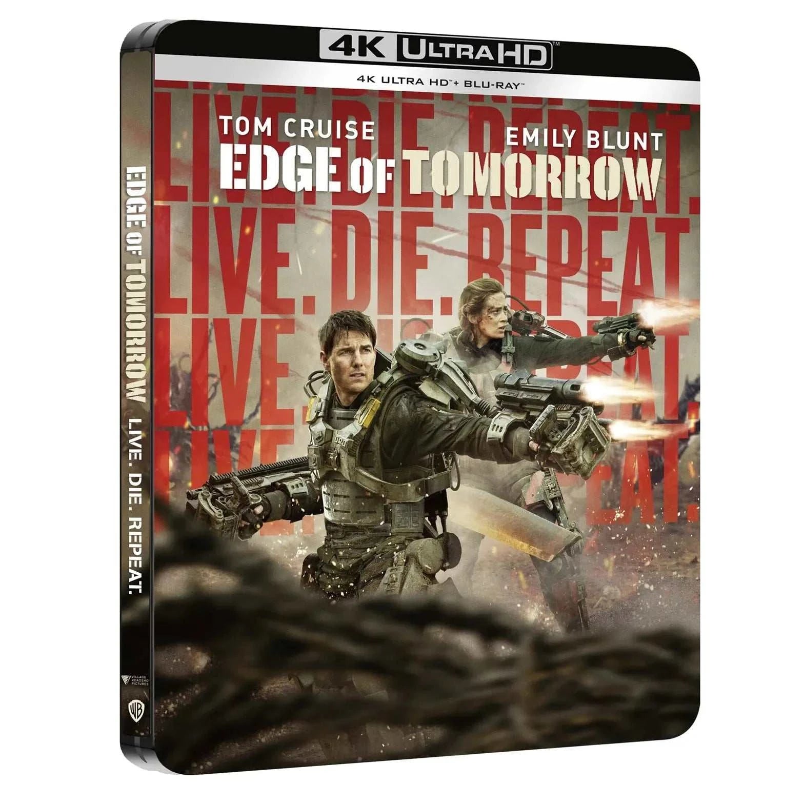Edge Of Tomorrow limited edition steelbook 4K UHD and Blu-Ray pre-order cover image