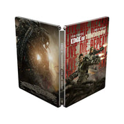 Edge Of Tomorrow limited edition steelbook 4K UHD and Blu-Ray pre-order packaging by Warner Bros. UK