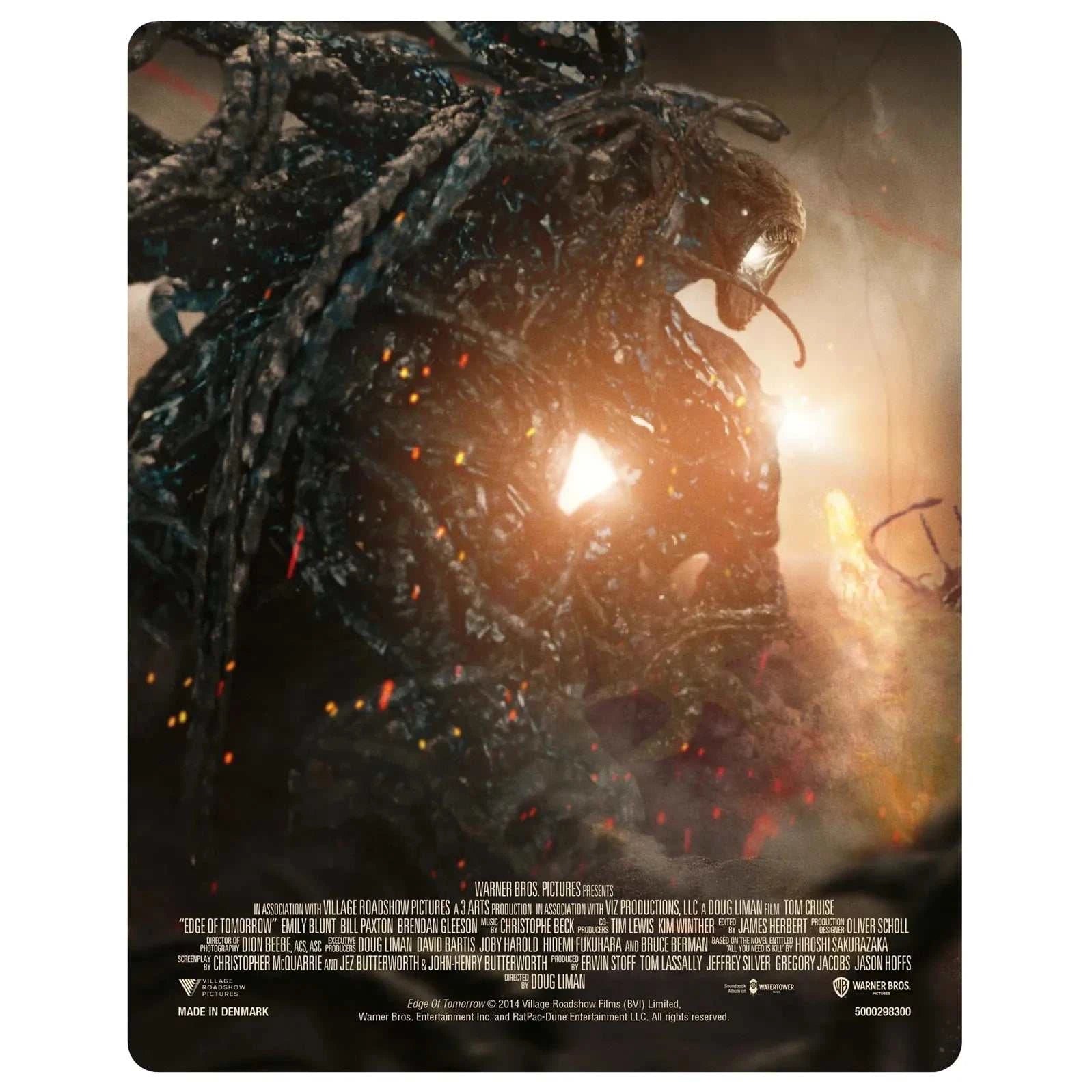 Edge Of Tomorrow Limited Edition Steelbook 4K UHD Blu-Ray pre-order cover featuring sci-fi action artwork