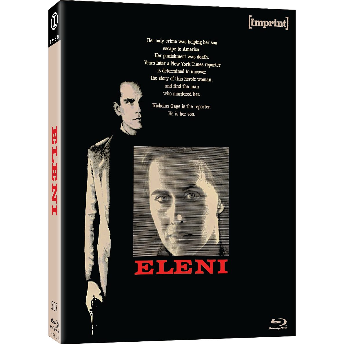 Blu-ray slipcover of Eleni 1985 limited edition with Imprint Films packaging