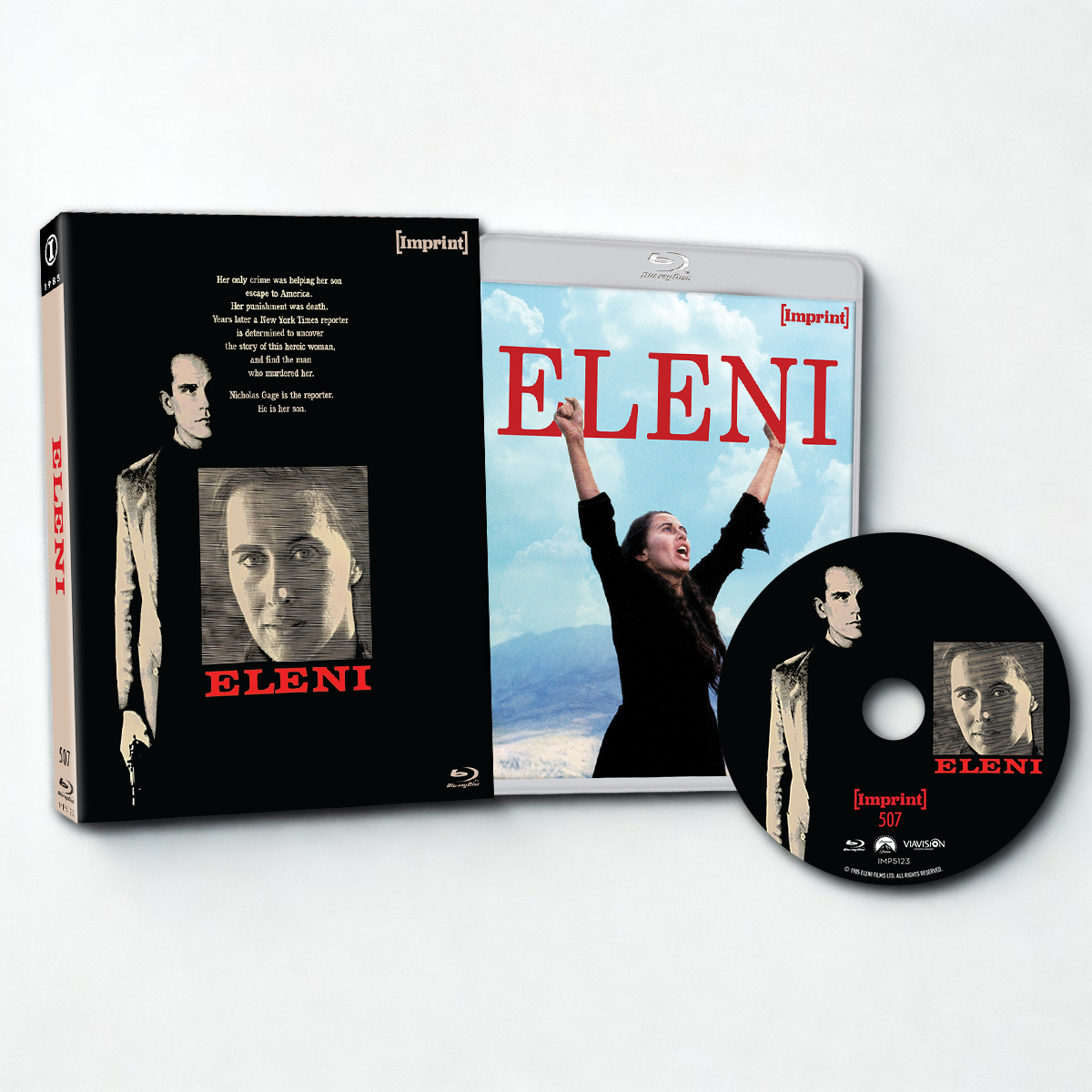 Eleni 1985 Blu-ray with limited slipcover from Imprint Films, region free edition