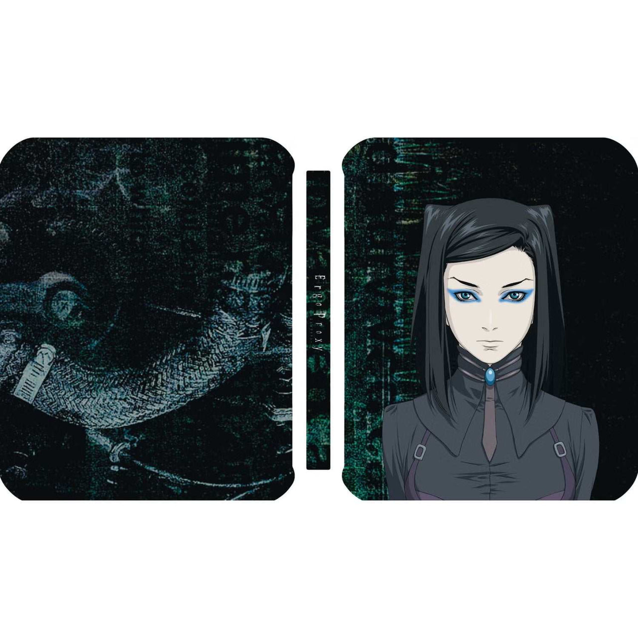 Ergo Proxy Collection Limited Edition Steelbook Blu-Ray with Re-l Mayer artwork.