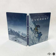 Everest Blu-Ray steelbook with 3D and full slip matte finish featuring mountain climbing artwork