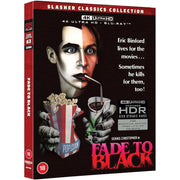 Fade To Black 4K UHD and Blu-Ray slipcover edition horror slasher film with HDR and bonus features