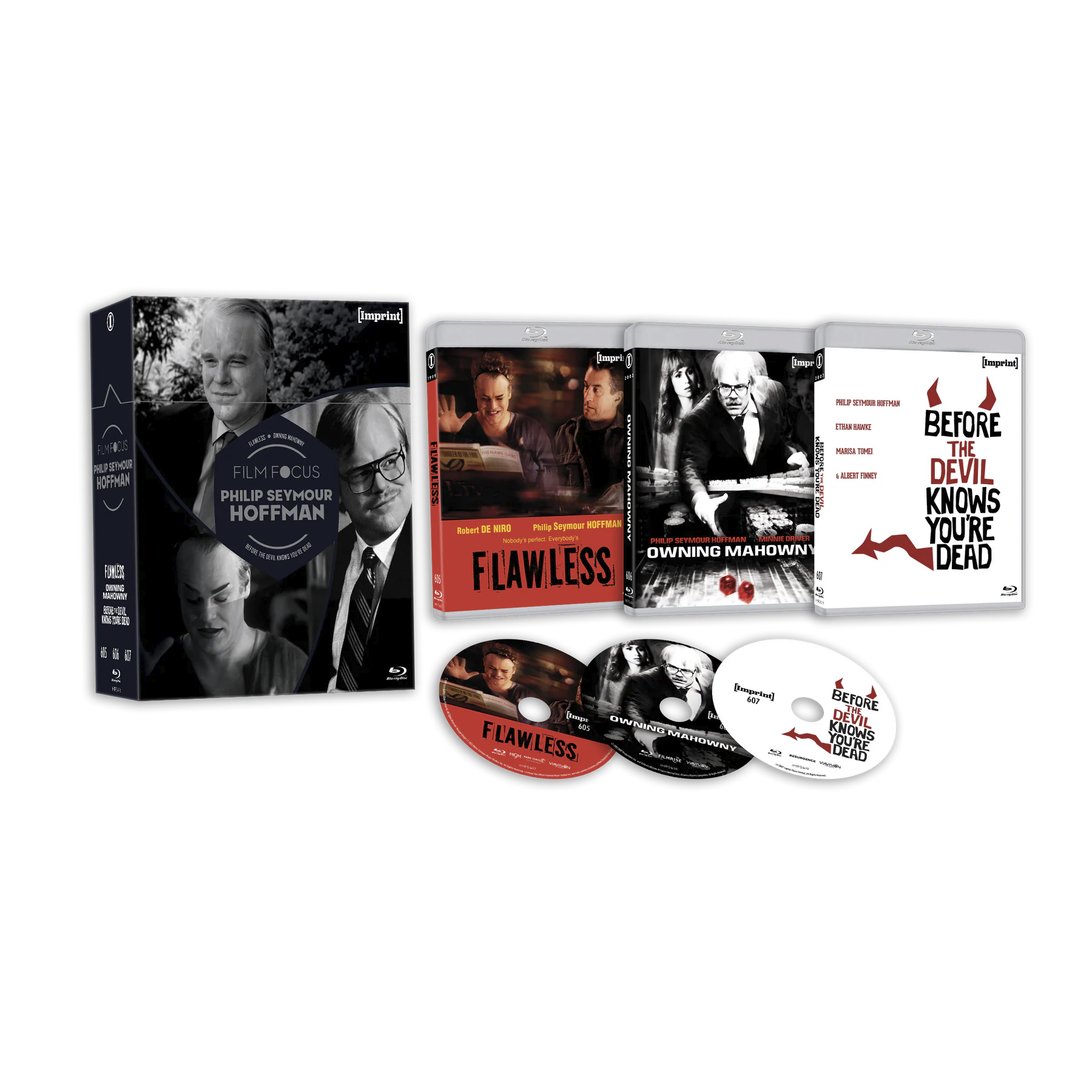 Limited edition Philip Seymour Hoffman 3-disc Blu-Ray hardbox set pre-order cover
