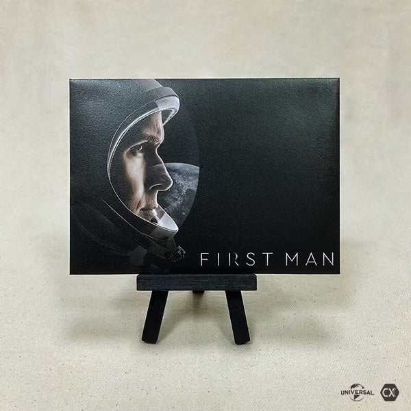 First Man 4K UHD limited edition steelbook with full slip, booklet, posters, and bonus content packaging