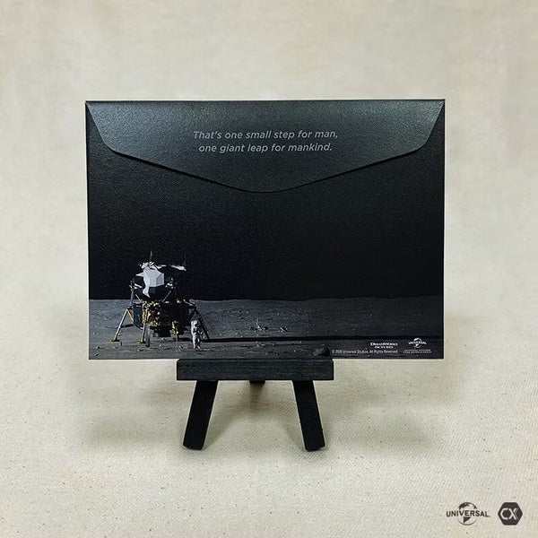 First Man 4K UHD limited edition full slip with steelbook and extras packaging on display stand